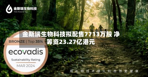 金斯瑞生物科技拟配售7713万股 净筹资23.27亿港元-第2张图片