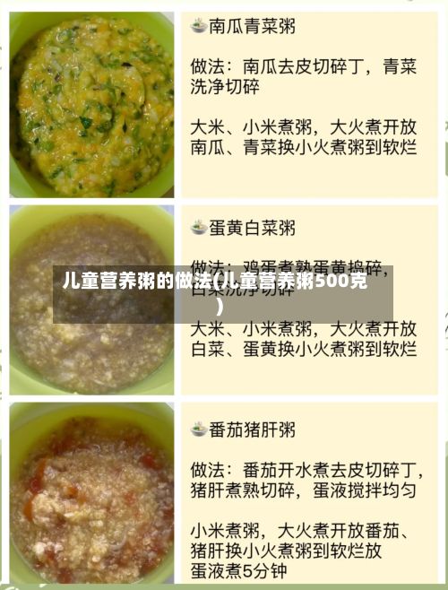 儿童营养粥的做法(儿童营养粥500克)