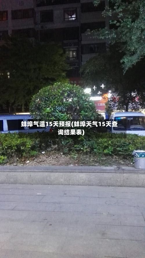 蚌埠气温15天预报(蚌埠天气15天查询结果表)-第3张图片