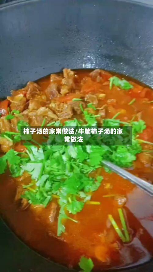 柿子汤的家常做法/牛腩柿子汤的家常做法