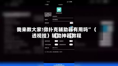 我来教大家!微扑克辅助器有用吗	”（透视挂）辅助神器教程-第2张图片