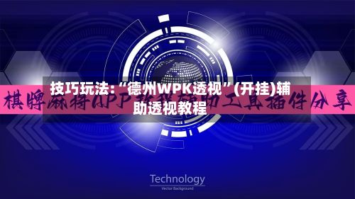 技巧玩法:“德州WPK透视”(开挂)辅助透视教程-第2张图片