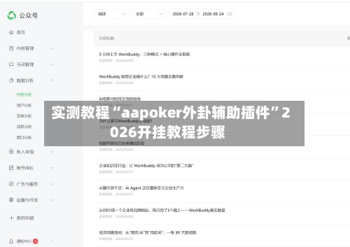 实测教程“aapoker外卦辅助插件”2026开挂教程步骤-第3张图片