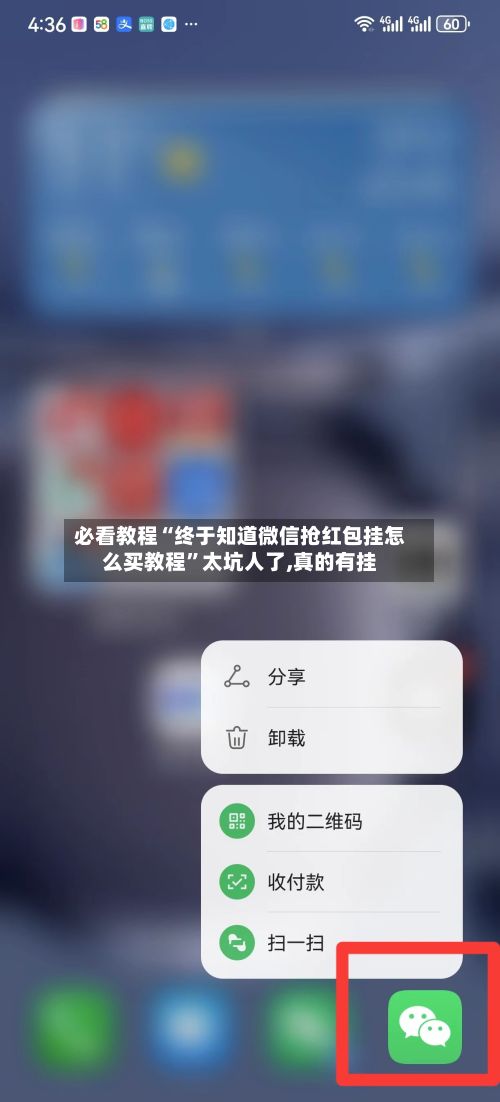 必看教程“终于知道微信抢红包挂怎么买教程”太坑人了,真的有挂-第2张图片