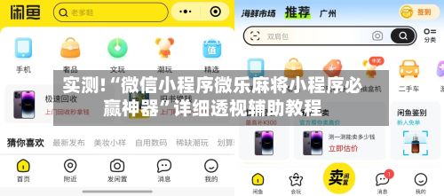 实测!“微信小程序微乐麻将小程序必赢神器”详细透视辅助教程-第2张图片
