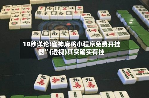 18秒详论!雀神麻将小程序免费开挂器	”(透视)其实确实有挂-第2张图片