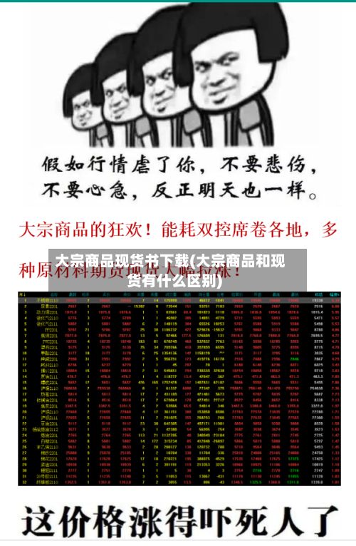 大宗商品现货书下载(大宗商品和现货有什么区别)-第3张图片