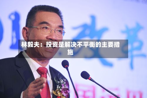林毅夫:投资是解决不平衡的主要措施-第2张图片
