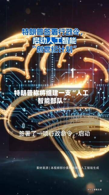 特朗普称将组建一支“人工智能部队”-第2张图片