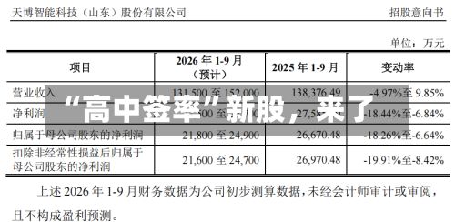 “高中签率”新股，来了-第3张图片