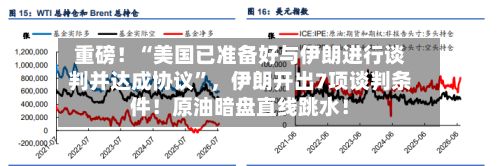 重磅！“美国已准备好与伊朗进行谈判并达成协议	”	，伊朗开出7项谈判条件！原油暗盘直线跳水！-第2张图片