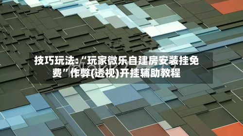 技巧玩法:“玩家微乐自建房安装挂免费”作弊(透视)开挂辅助教程-第2张图片