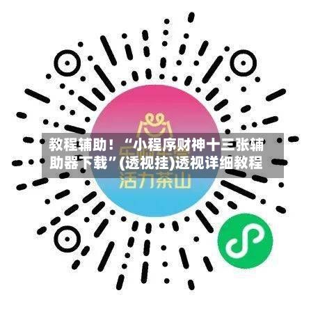 教程辅助！“小程序财神十三张辅助器下载	”(透视挂)透视详细教程-第2张图片