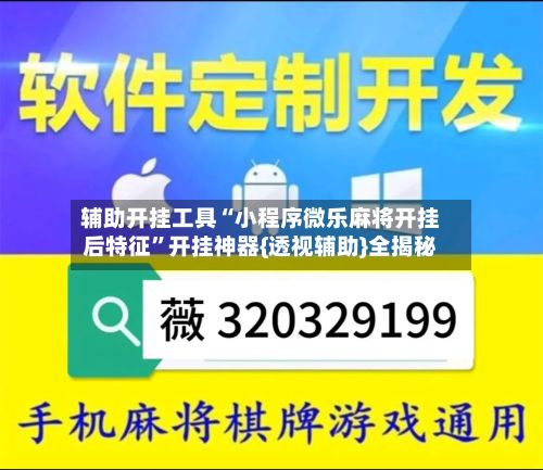 辅助开挂工具“小程序微乐麻将开挂后特征”开挂神器{透视辅助}全揭秘-第3张图片