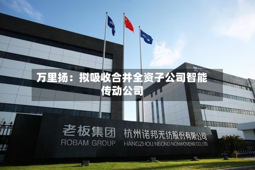 万里扬：拟吸收合并全资子公司智能传动公司-第2张图片