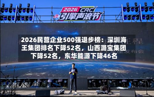 2026民营企业500强退步榜：深圳海王集团排名下降52名	，山西潞宝集团下降52名，东华能源下降46名-第2张图片