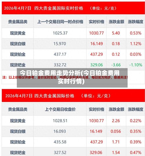 今日铂金费用走势分析(今日铂金费用实时行情)-第2张图片