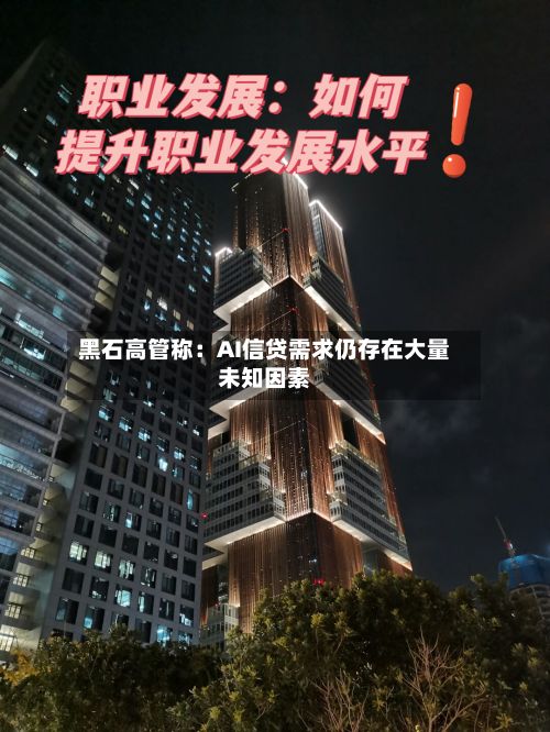 黑石高管称：AI信贷需求仍存在大量未知因素