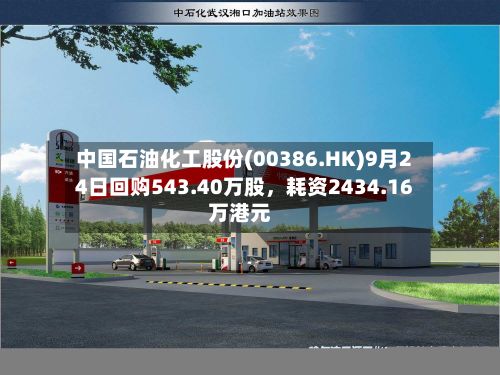 中国石油化工股份(00386.HK)9月24日回购543.40万股，耗资2434.16万港元-第3张图片
