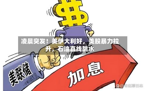 凌晨突发！美伊大利好，美股暴力拉升，石油直线跳水-第3张图片