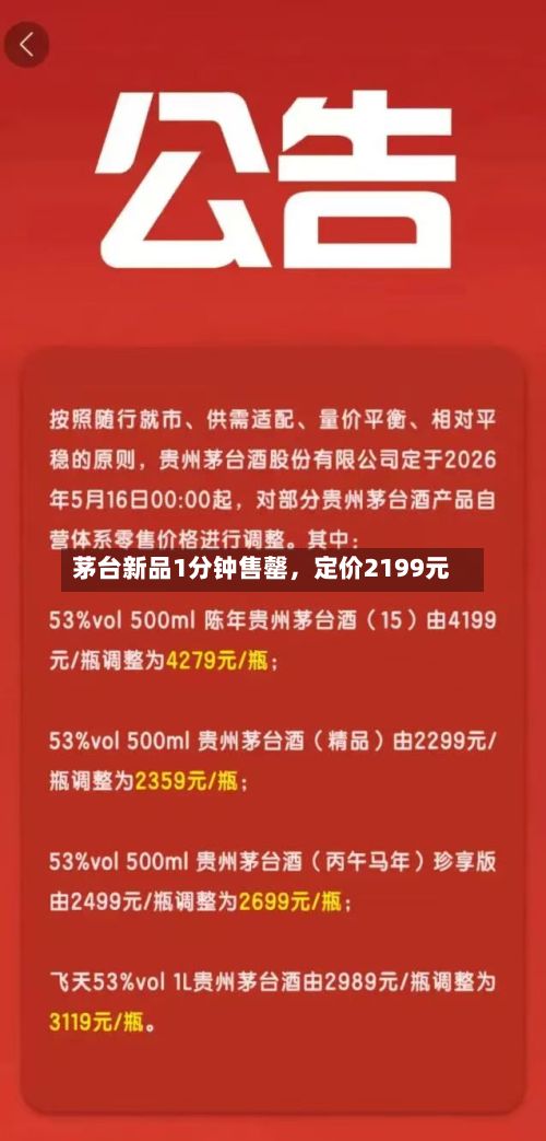 茅台新品1分钟售罄	，定价2199元-第3张图片