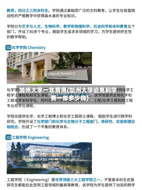 加州大学一年费用(加州大学伯克利学费一年多少钱)