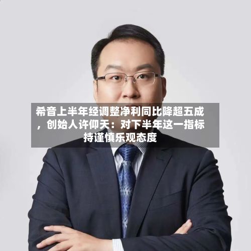 希音上半年经调整净利同比降超五成	，创始人许仰天：对下半年这一指标持谨慎乐观态度-第2张图片