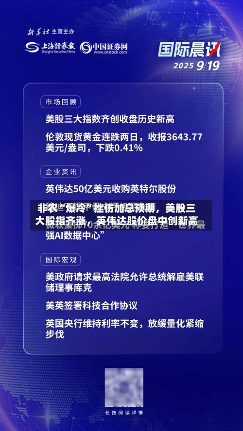 非农“爆冷”挫伤加息预期，美股三大股指齐涨	，英伟达股价盘中创新高-第2张图片