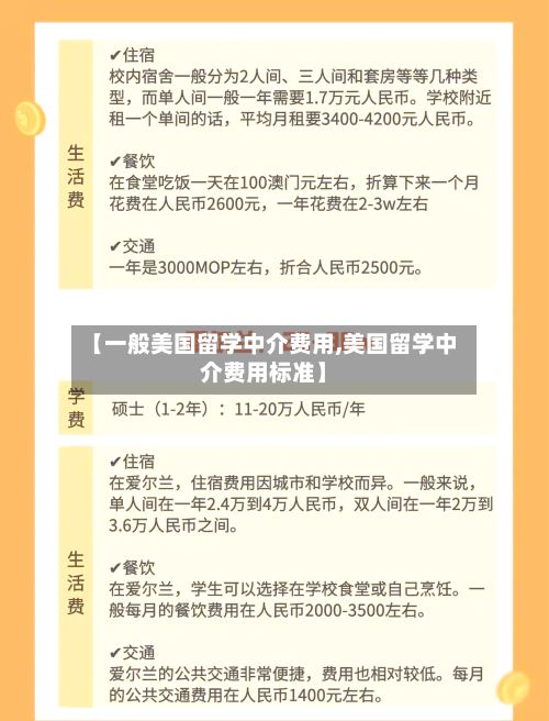 【一般美国留学中介费用,美国留学中介费用标准】-第3张图片