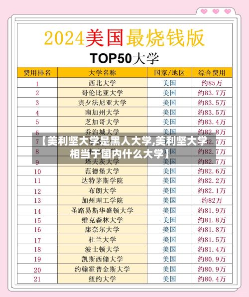 【美利坚大学是黑人大学,美利坚大学相当于国内什么大学】-第3张图片