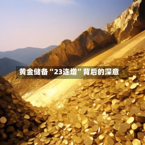黄金储备“23连增”背后的深意-第2张图片