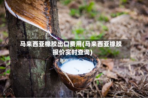 马来西亚橡胶出口费用(马来西亚橡胶报价实时查询)