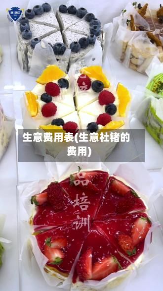 生意费用表(生意社锗的费用)