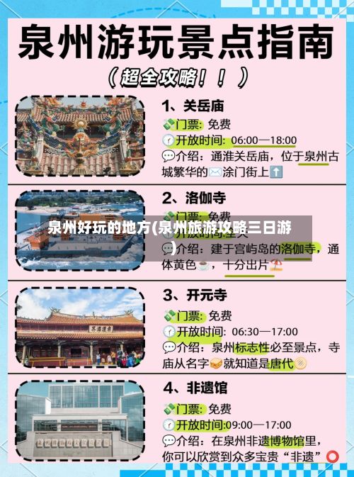泉州好玩的地方(泉州旅游攻略三日游)