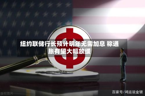 纽约联储行长预计明年无需加息 称通胀有望大幅放缓