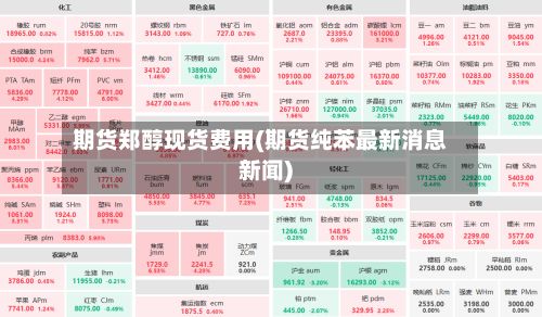期货郑醇现货费用(期货纯苯最新消息新闻)-第2张图片