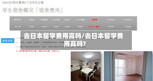 去日本留学费用高吗/去日本留学费用高吗?-第2张图片