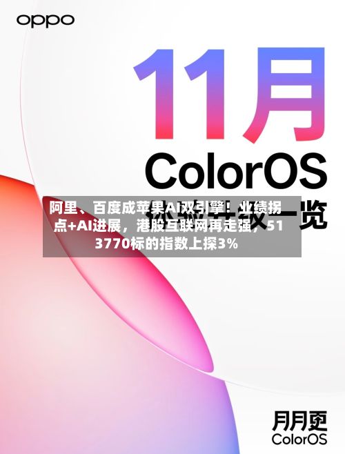 阿里、百度成苹果AI双引擎！业绩拐点+AI进展，港股互联网再走强，513770标的指数上探3%