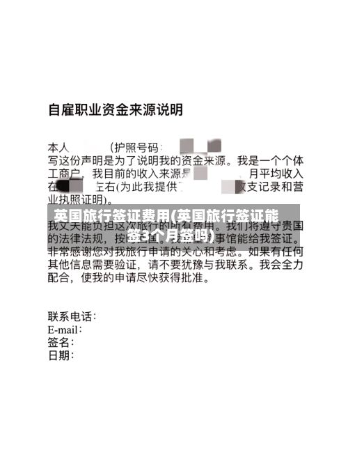 英国旅行签证费用(英国旅行签证能签3个月签吗)-第3张图片