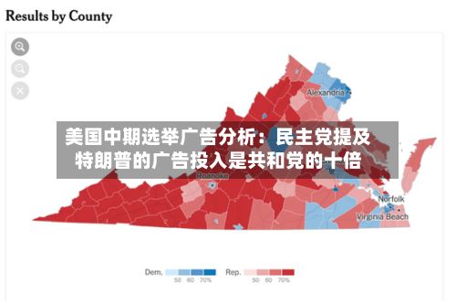 美国中期选举广告分析：民主党提及特朗普的广告投入是共和党的十倍-第2张图片
