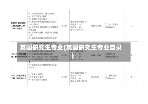 英国研究生专业(英国研究生专业目录)-第3张图片
