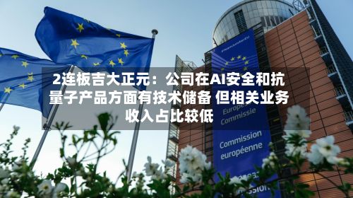 2连板吉大正元：公司在AI安全和抗量子产品方面有技术储备 但相关业务收入占比较低-第1张图片