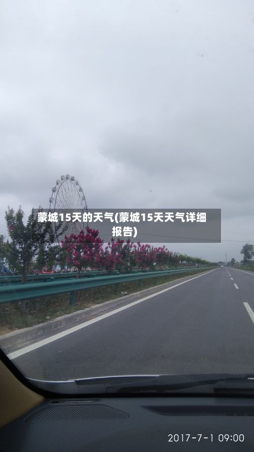 蒙城15天的天气(蒙城15天天气详细报告)
