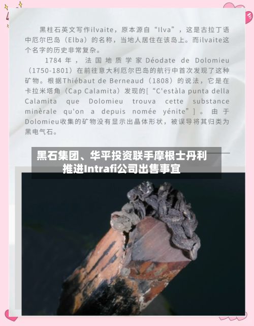 黑石集团、华平投资联手摩根士丹利推进Intrafi公司出售事宜-第1张图片