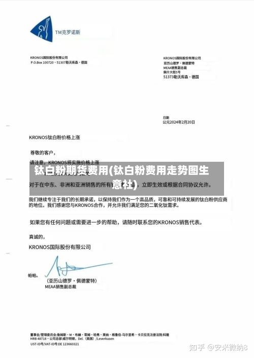 钛白粉期货费用(钛白粉费用走势图生意社)-第2张图片