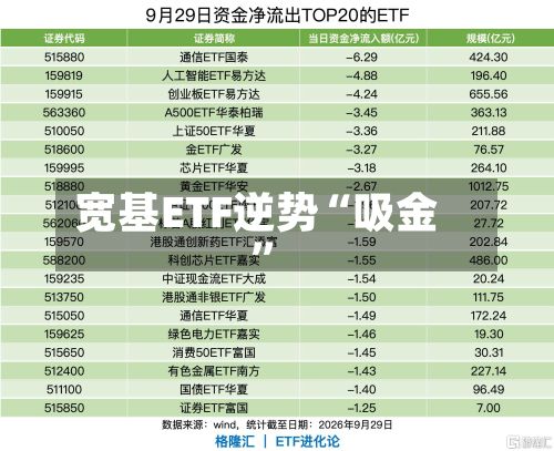 宽基ETF逆势“吸金	”-第2张图片