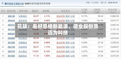 花旗：看好思格新能源	、德业股份及迈为科技-第1张图片