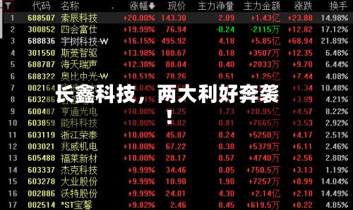 长鑫科技，两大利好奔袭！-第2张图片