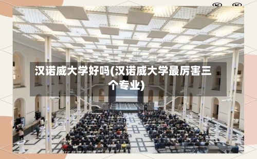 汉诺威大学好吗(汉诺威大学最厉害三个专业)-第2张图片