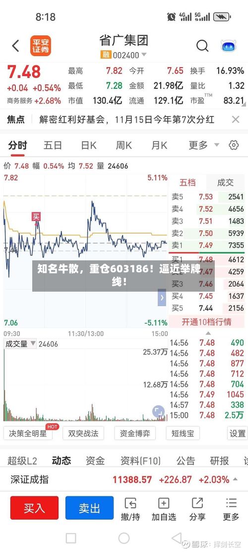 知名牛散	，重仓603186！逼近举牌线！-第2张图片